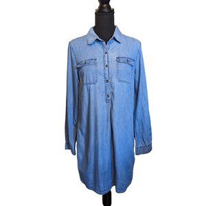 Old Navy Chambray Button Up Dress (Pre-Owned)